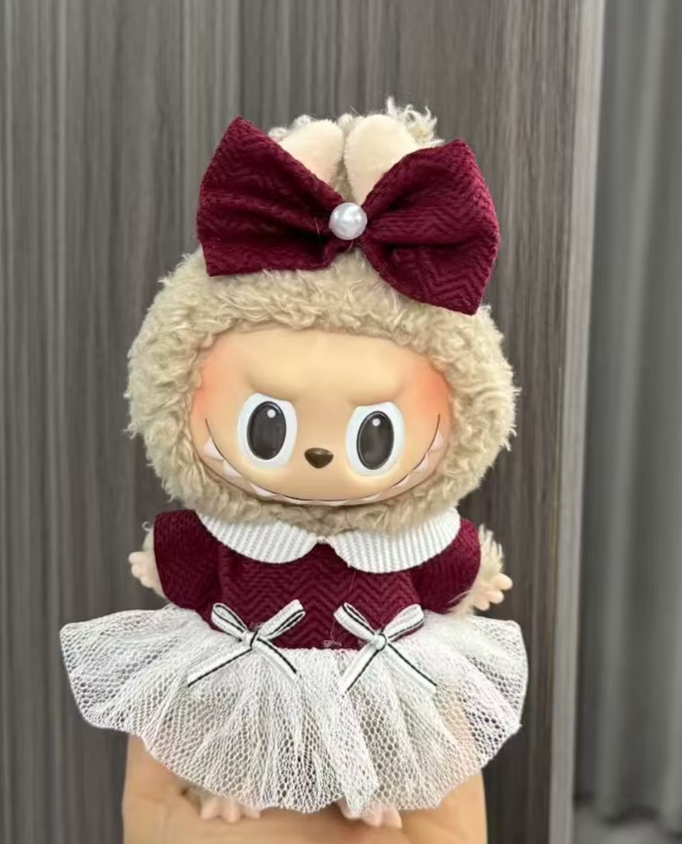 Red Relevé - Labubu Outfit Set